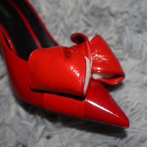 CASADEI | Pellame Rainplack Chili Pepper Heels | 38.5 EU